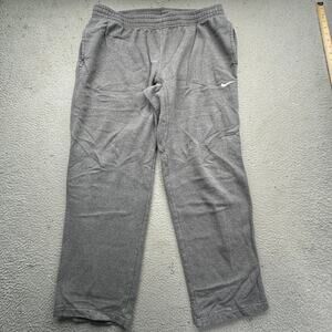 Nike Men's Club Fleece Pants Gray 611458-071 XL Drawstring Loose Fit